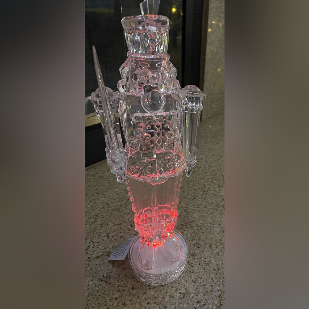 Light up clear Nutcracker set